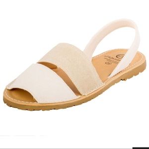 Alejandrina’s denim avarcas white sandal us 9